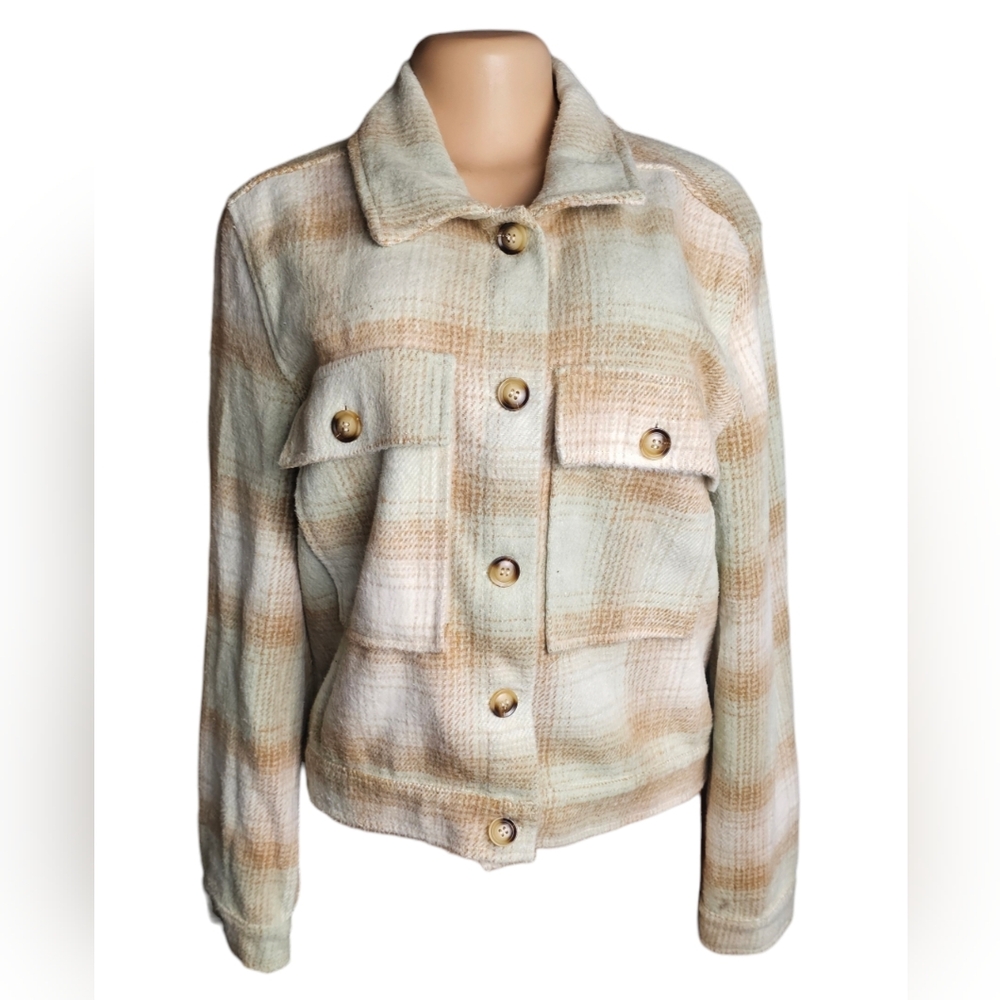 UMGEE - BRUSHED TWILL PLAID JACKET NWT